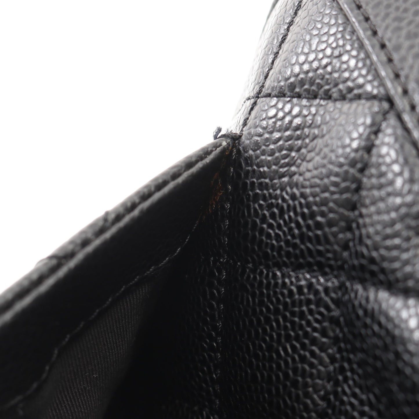 マトラッセ ミニボストンバッグ キャビアスキン ブラック ゴールド金具 シャネル バッグ CHANEL