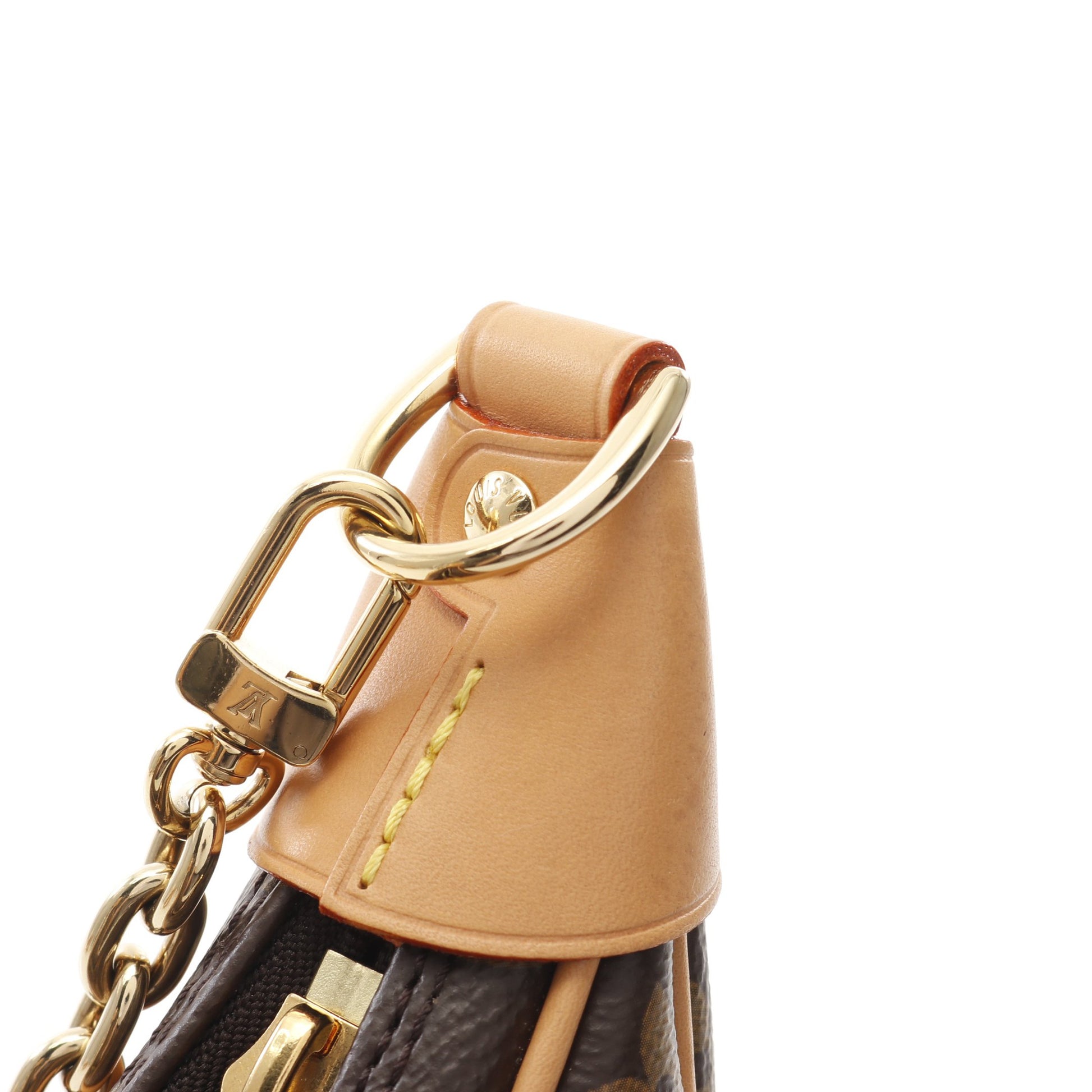 ループ モノグラム ショルダーバッグ PVC レザー ブラウン 2WAY ルイヴィトン バッグ LOUIS VUITTON