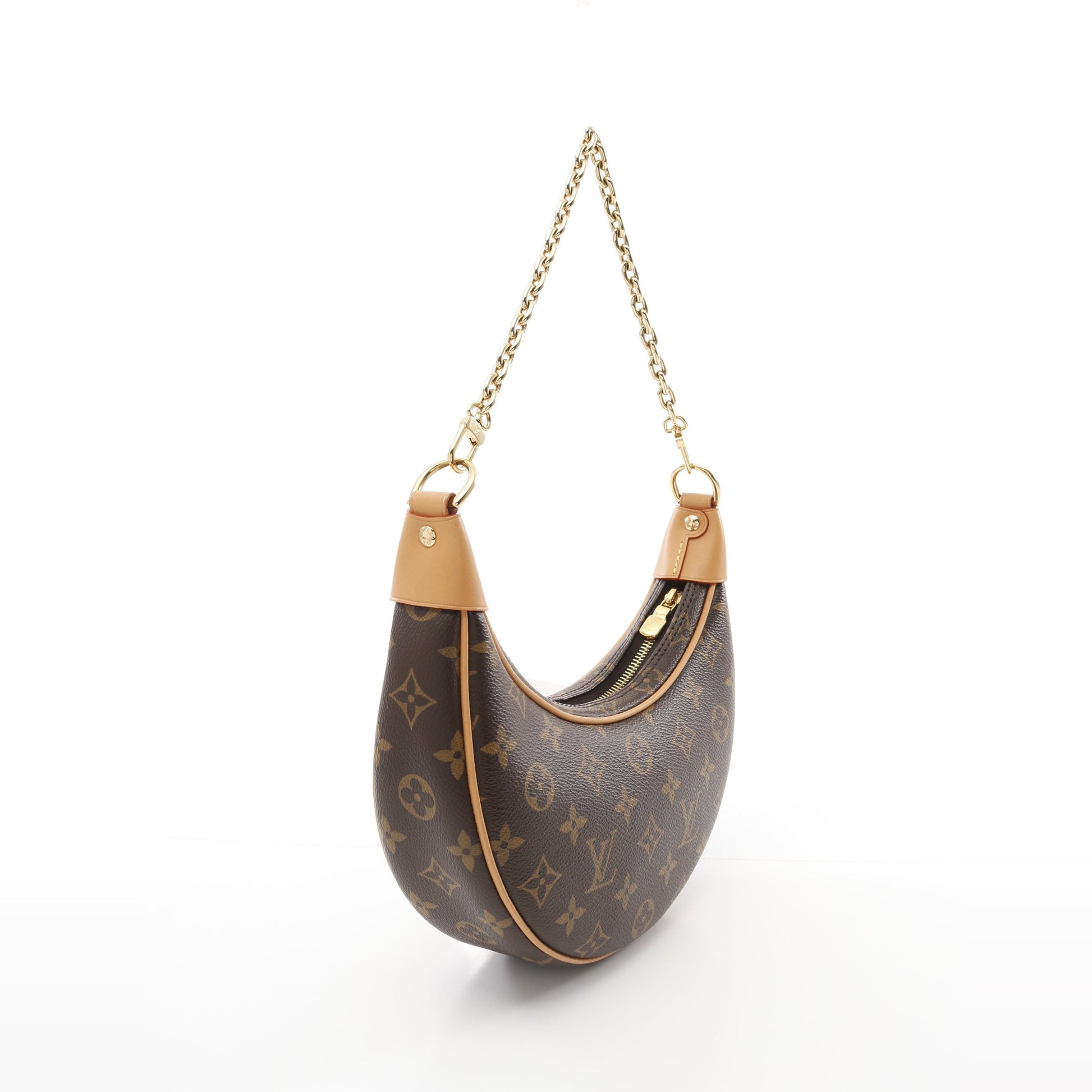 ループ モノグラム ショルダーバッグ PVC レザー ブラウン 2WAY ルイヴィトン バッグ LOUIS VUITTON