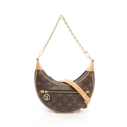 ループ モノグラム ショルダーバッグ PVC レザー ブラウン 2WAY ルイヴィトン バッグ LOUIS VUITTON