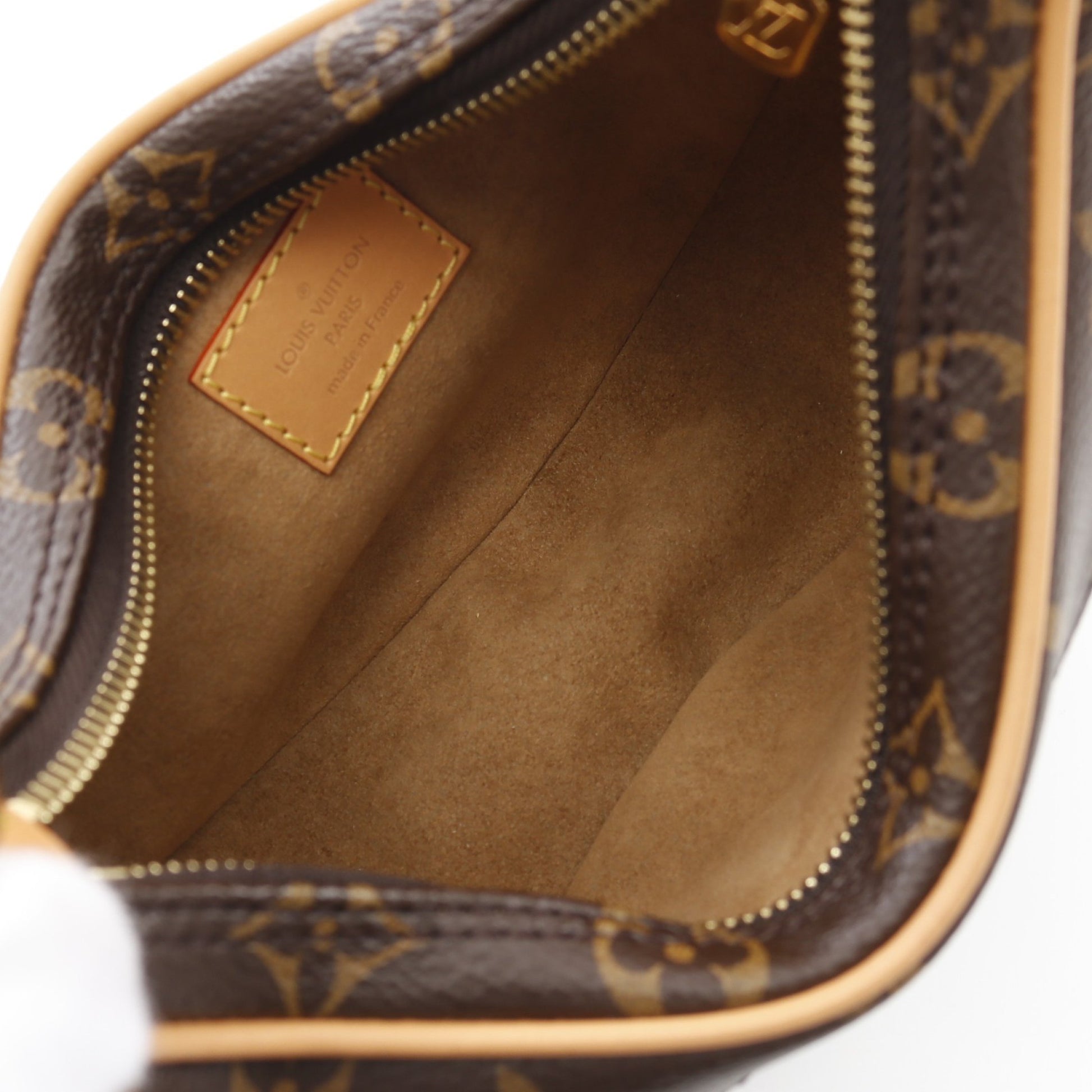 ループ モノグラム ショルダーバッグ PVC レザー ブラウン 2WAY ルイヴィトン バッグ LOUIS VUITTON