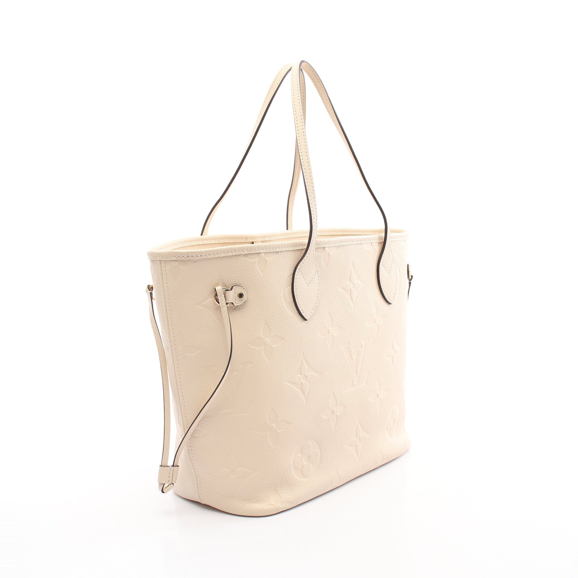 ネヴァーフルMM モノグラムアンプラント クレーム ショルダーバッグ トートバッグ レザー アイボリー ルイヴィトン バッグ LOUIS VUITTON