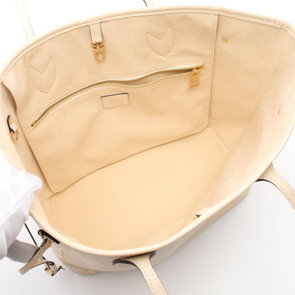 ネヴァーフルMM モノグラムアンプラント クレーム ショルダーバッグ トートバッグ レザー アイボリー ルイヴィトン バッグ LOUIS VUITTON