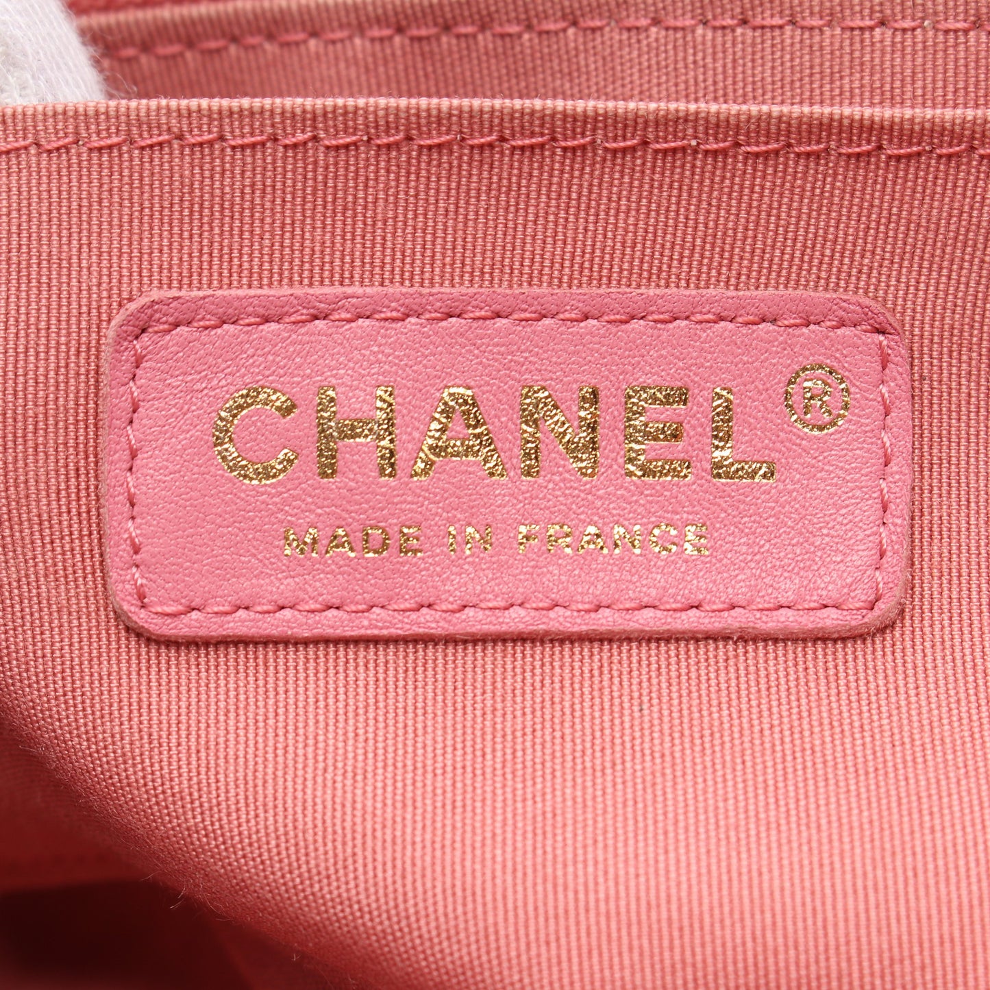 Wチェーンショルダーバッグ レザー ピンクブラウン ゴールド金具 シャネル バッグ CHANEL