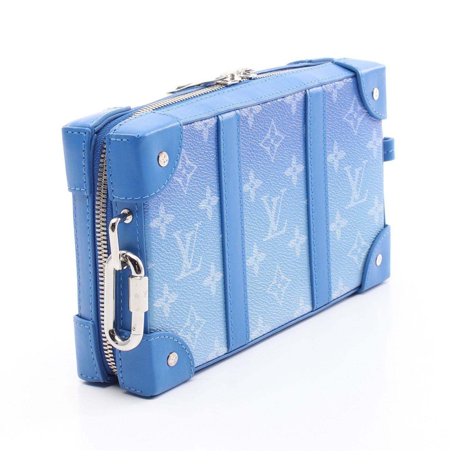 ソフトトランク ウォレット モノグラムクラウズ ショルダーバッグ PVC レザー ブルー ホワイト 20AW ルイヴィトン バッグ LOUIS VUITTON