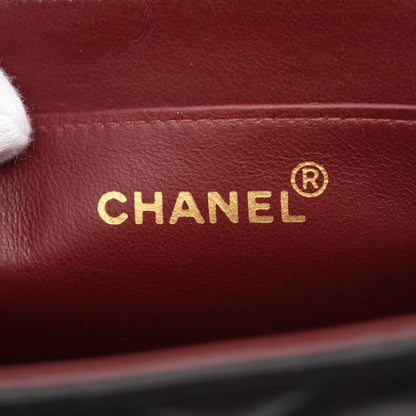 デカマトラッセ34 Wチェーンショルダーバッグ ラムスキン ブラック ゴールド金具 シャネル バッグ CHANEL