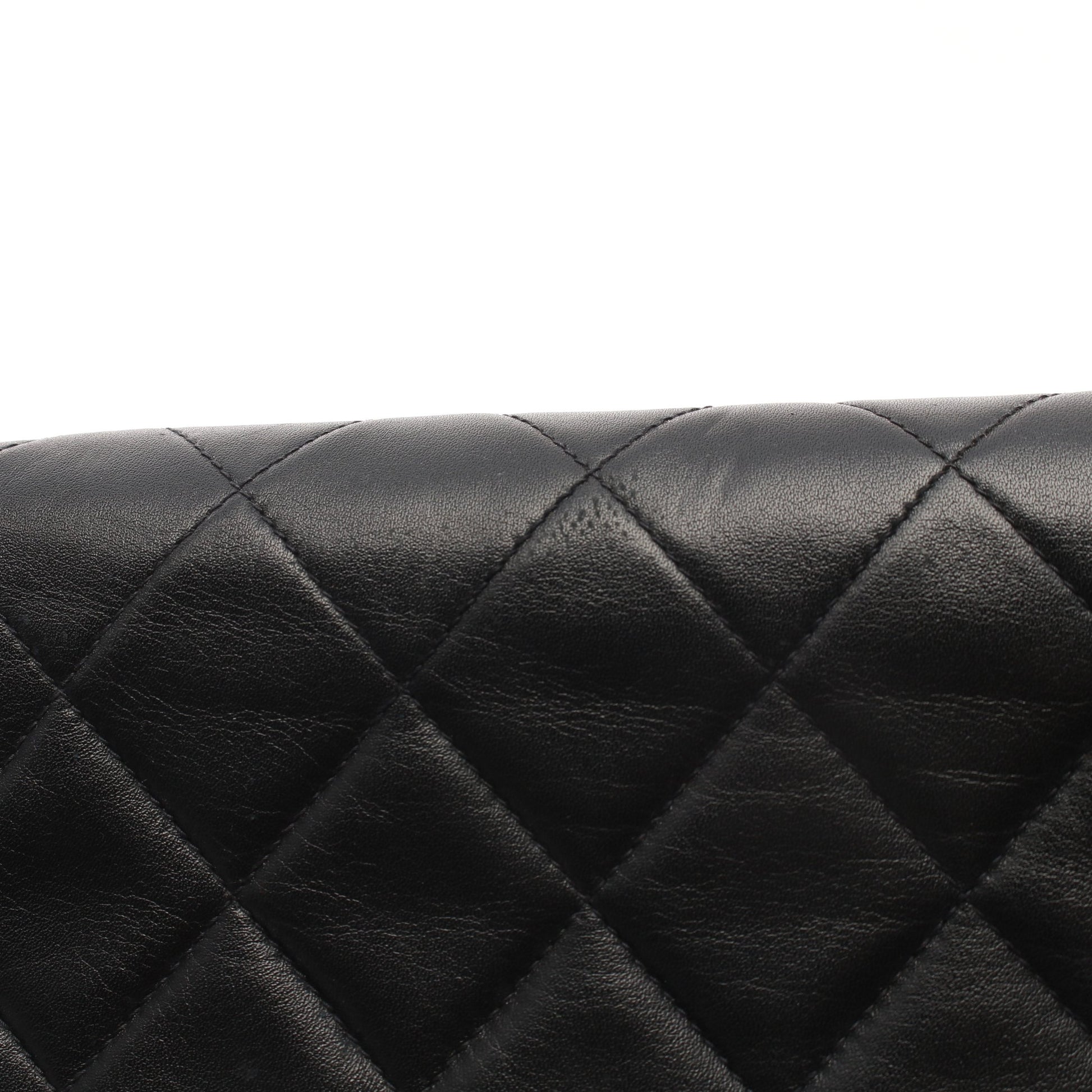 デカマトラッセ34 Wチェーンショルダーバッグ ラムスキン ブラック ゴールド金具 シャネル バッグ CHANEL