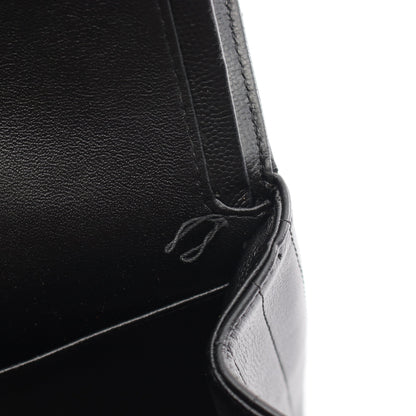 マトラッセ Wフラップ Wチェーンショルダーバッグ キャビアスキン ブラック ゴールド金具 シャネル バッグ CHANEL