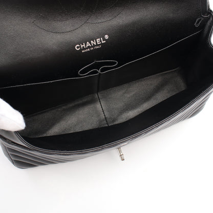 マトラッセ Wフラップ Wチェーンショルダーバッグ キャビアスキン ブラック ゴールド金具 シャネル バッグ CHANEL