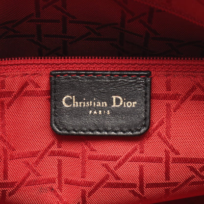 LADY DIOR レディディオール カナージュ ハンドバッグ レザー ブラック 2WAY クリスチャンディオール バッグ Christian Dior