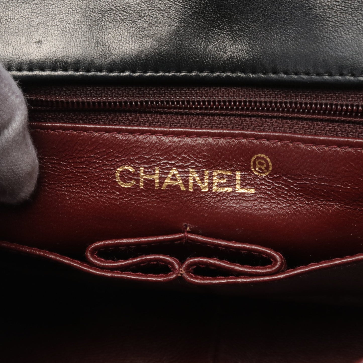 ミニマトラッセ20 チェーンショルダーバッグ レザー ブラック ゴールド金具 シャネル バッグ CHANEL