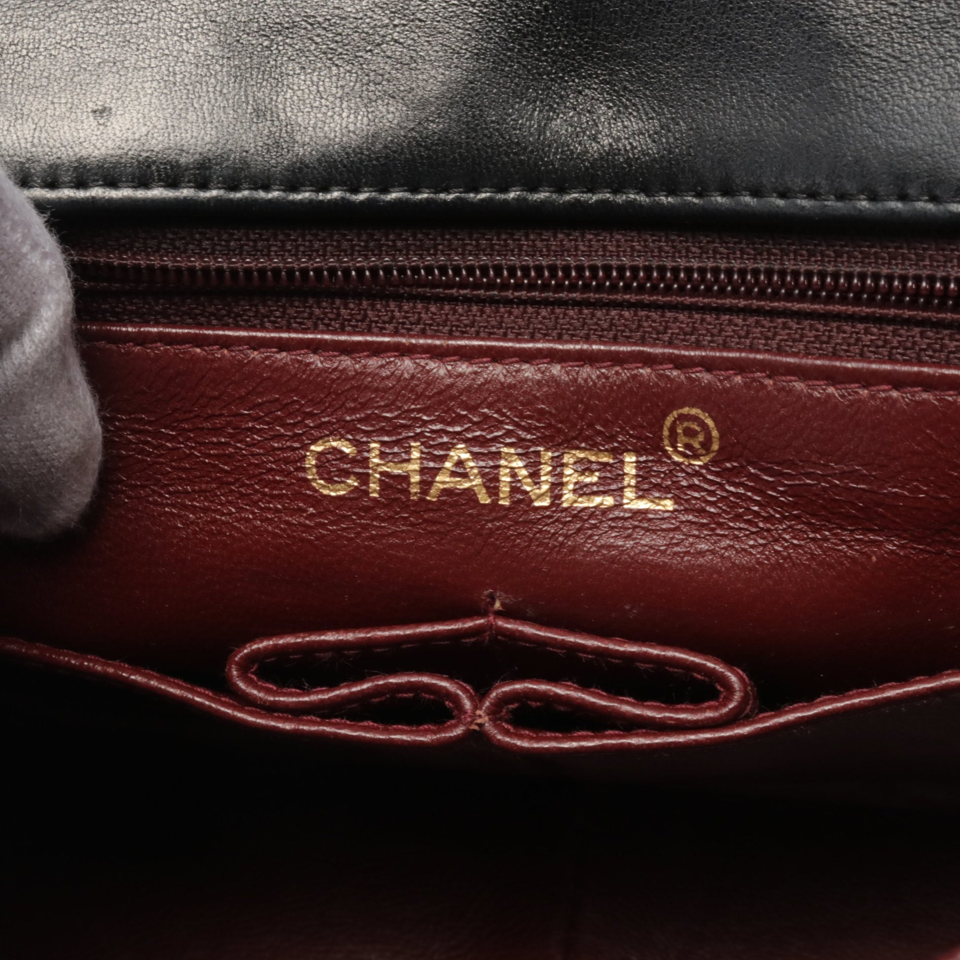 ミニマトラッセ20 チェーンショルダーバッグ レザー ブラック ゴールド金具 シャネル バッグ CHANEL