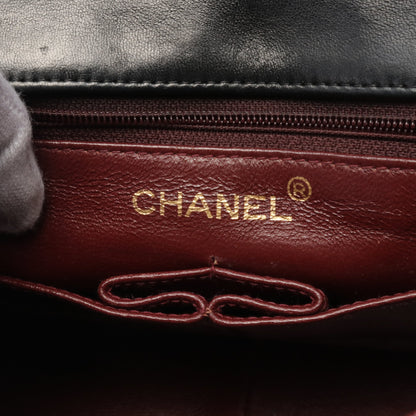 ミニマトラッセ20 チェーンショルダーバッグ レザー ブラック ゴールド金具 シャネル バッグ CHANEL