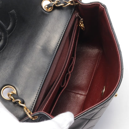 ミニマトラッセ20 チェーンショルダーバッグ レザー ブラック ゴールド金具 シャネル バッグ CHANEL