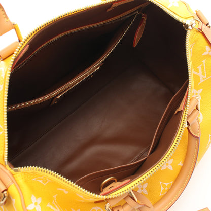 スピーディ P9 バンドリエール 40 ジョーヌマット ボストンバッグ PVC レザー イエロー 2WAY ルイヴィトン バッグ LOUIS VUITTON