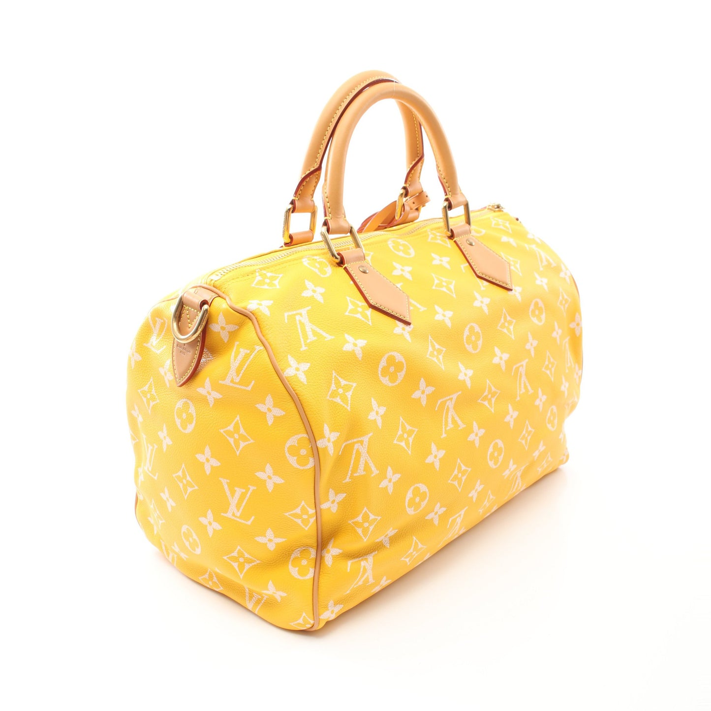 スピーディ P9 バンドリエール 40 ジョーヌマット ボストンバッグ PVC レザー イエロー 2WAY ルイヴィトン バッグ LOUIS VUITTON