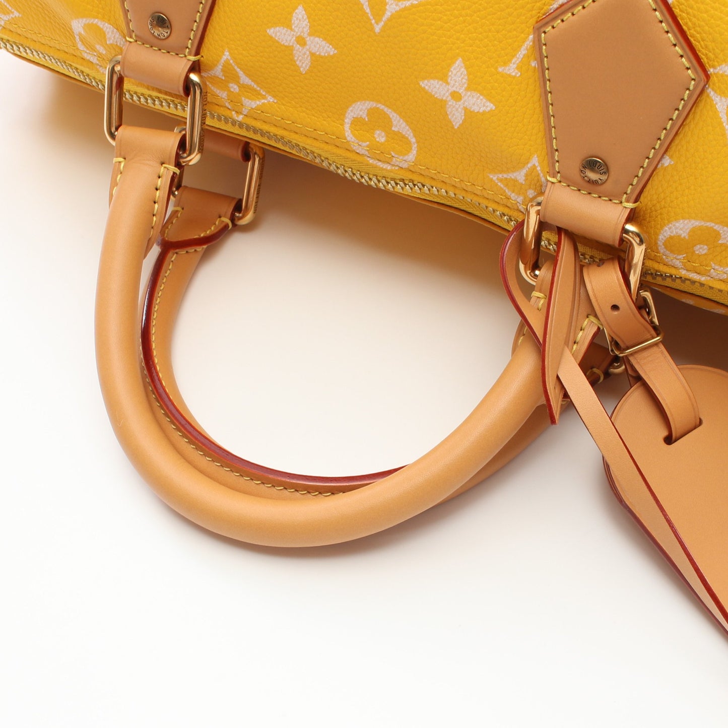 スピーディ P9 バンドリエール 40 ジョーヌマット ボストンバッグ PVC レザー イエロー 2WAY ルイヴィトン バッグ LOUIS VUITTON