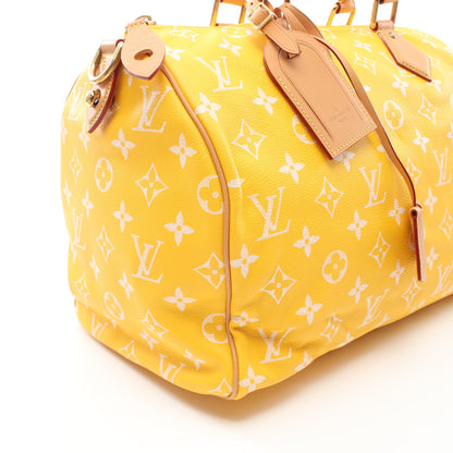 スピーディ P9 バンドリエール 40 ジョーヌマット ボストンバッグ PVC レザー イエロー 2WAY ルイヴィトン バッグ LOUIS VUITTON