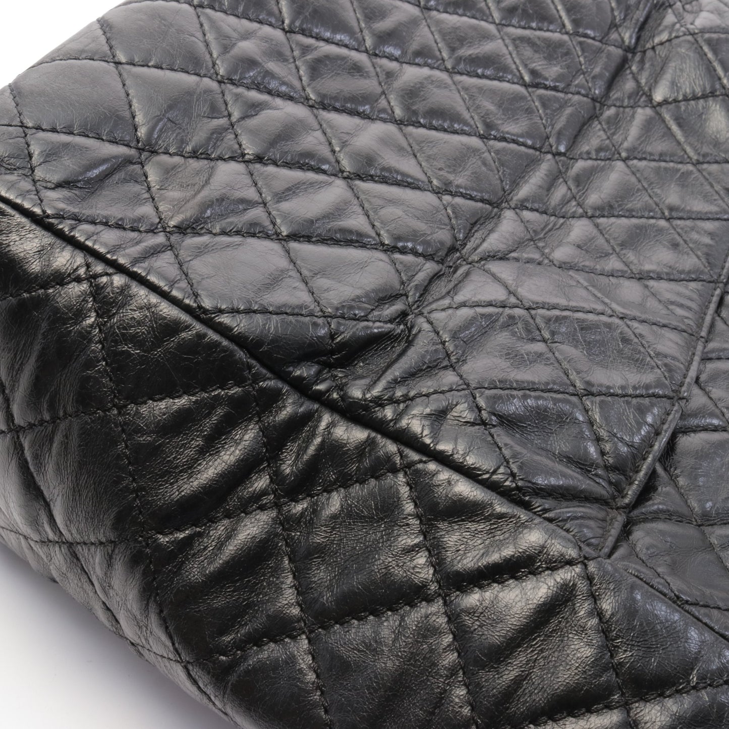 マトラッセ チェーンショルダーバッグ チェーントートバッグ レザー ブラック ゴールド金具 シャネル バッグ CHANEL