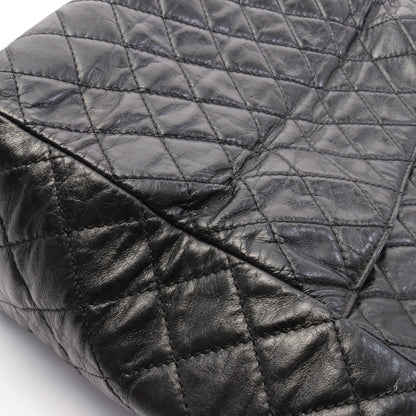 マトラッセ チェーンショルダーバッグ チェーントートバッグ レザー ブラック ゴールド金具 シャネル バッグ CHANEL
