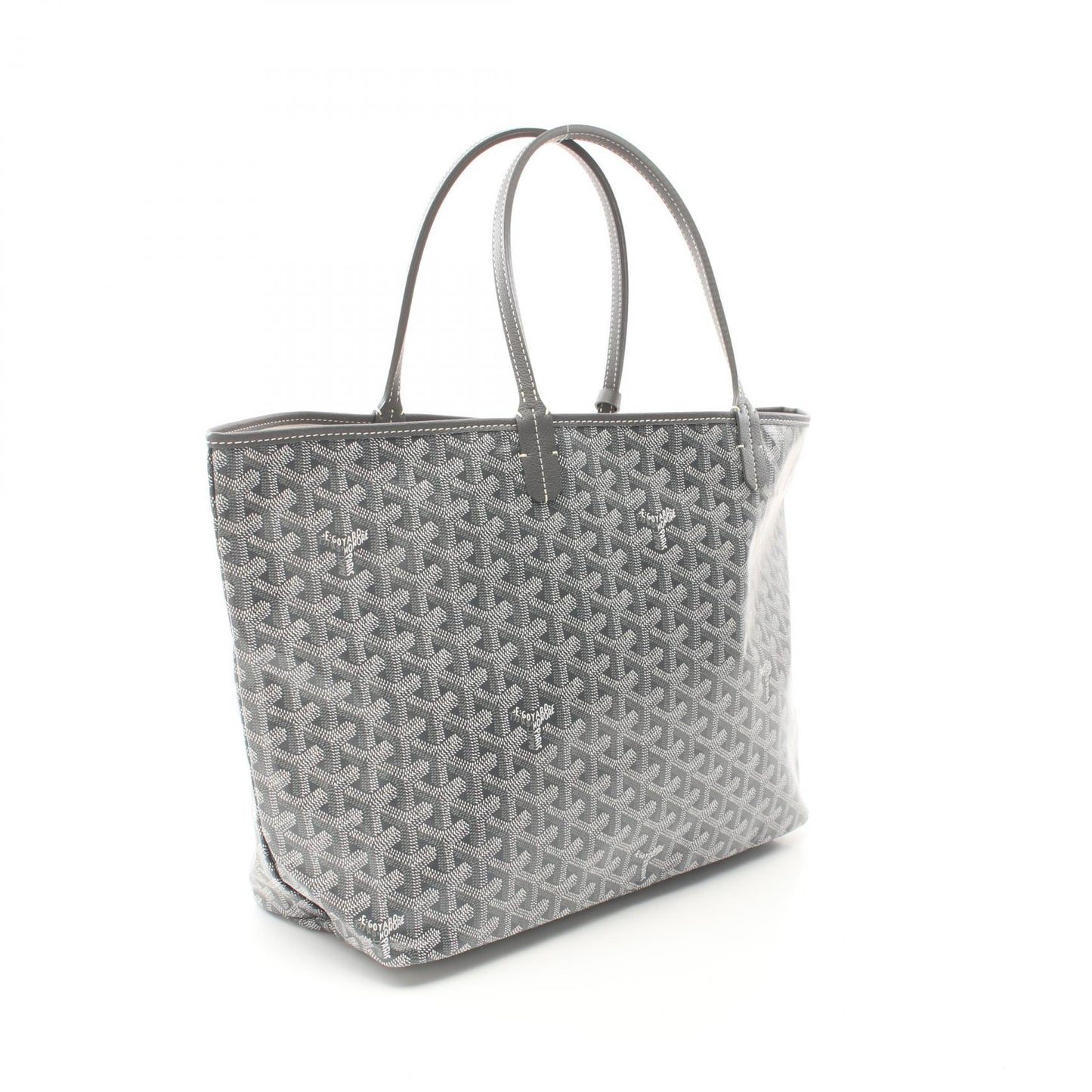 サンルイPM ハンドバッグ トートバッグ コーティングキャンバス レザー グレー マルチカラー ゴヤール バッグ GOYARD