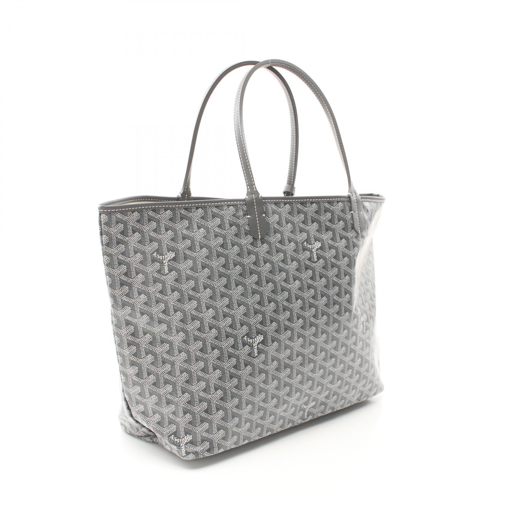 サンルイPM ハンドバッグ トートバッグ コーティングキャンバス レザー グレー マルチカラー ゴヤール バッグ GOYARD