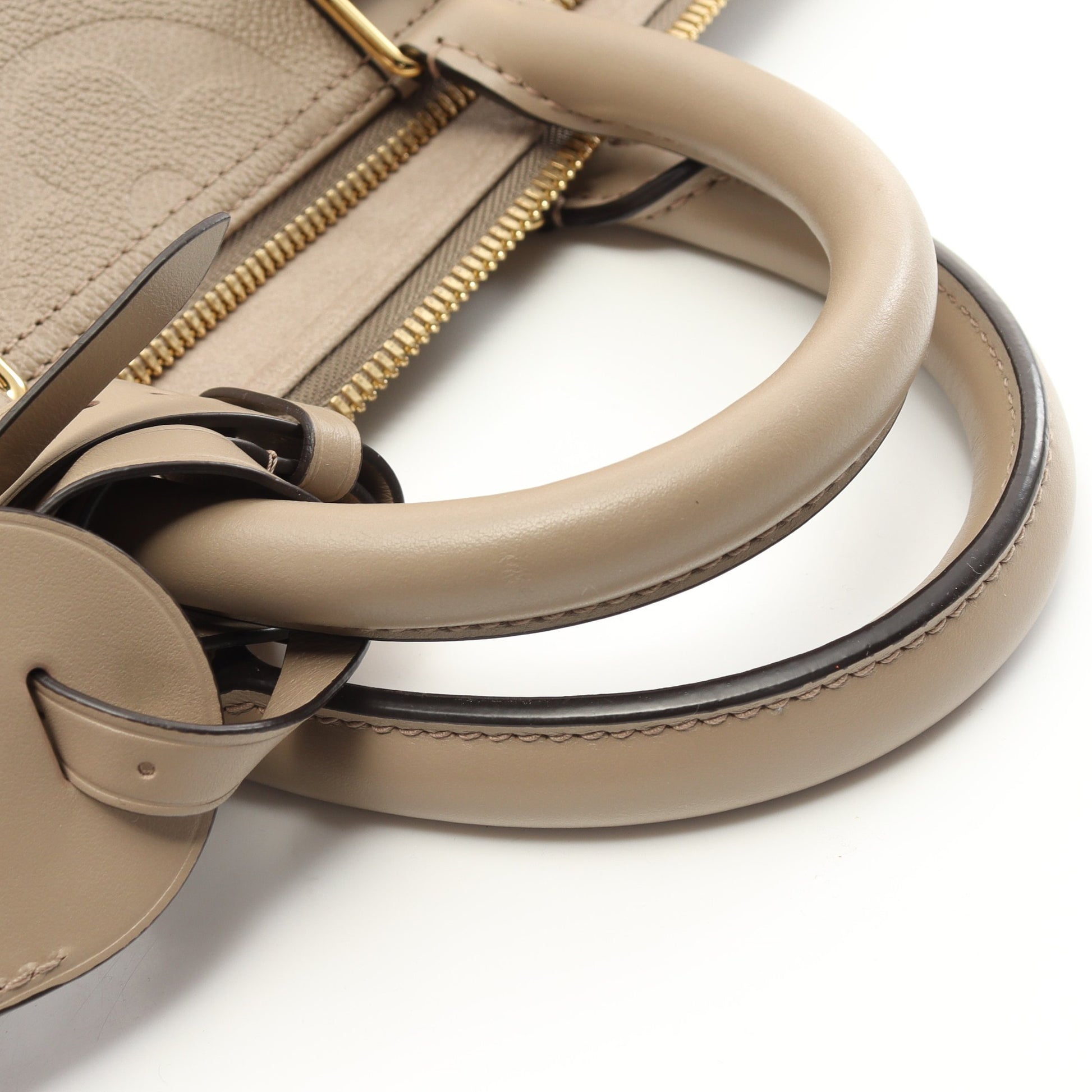 キーポル バンドリエール 45 モノグラムアンプラント トゥルトレール ボストンバッグ レザー グレーベージュ ルイヴィトン バッグ LOUIS VUITTON