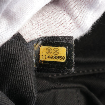ココマーク ボーリングバッグ ハンドバッグ レザー ブラック シルバー金具 シャネル バッグ CHANEL