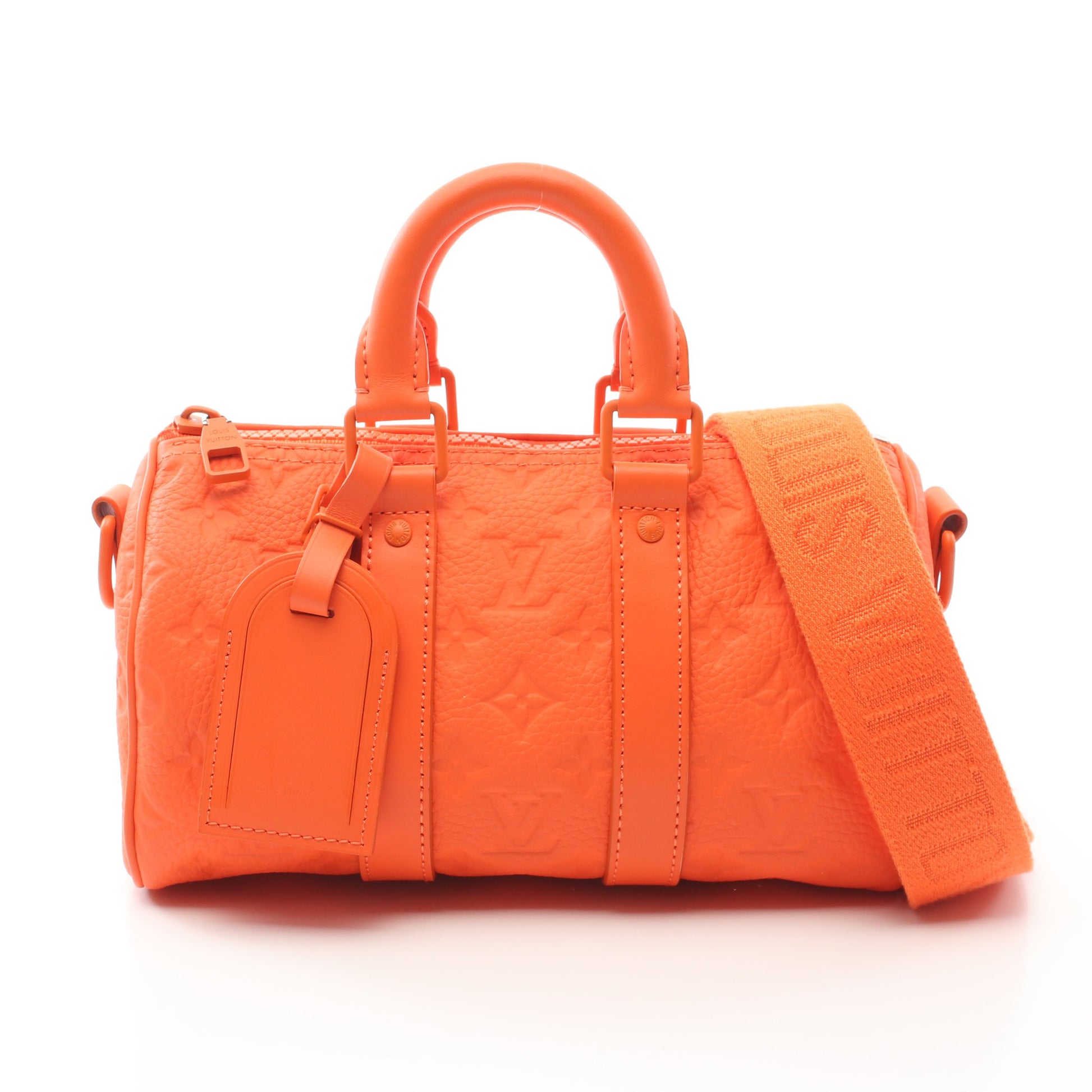 キーポル バンドリエール25 モノグラムアンプラント ハンドバッグ PVC オレンジ 2WAY ルイヴィトン バッグ LOUIS VUITTON