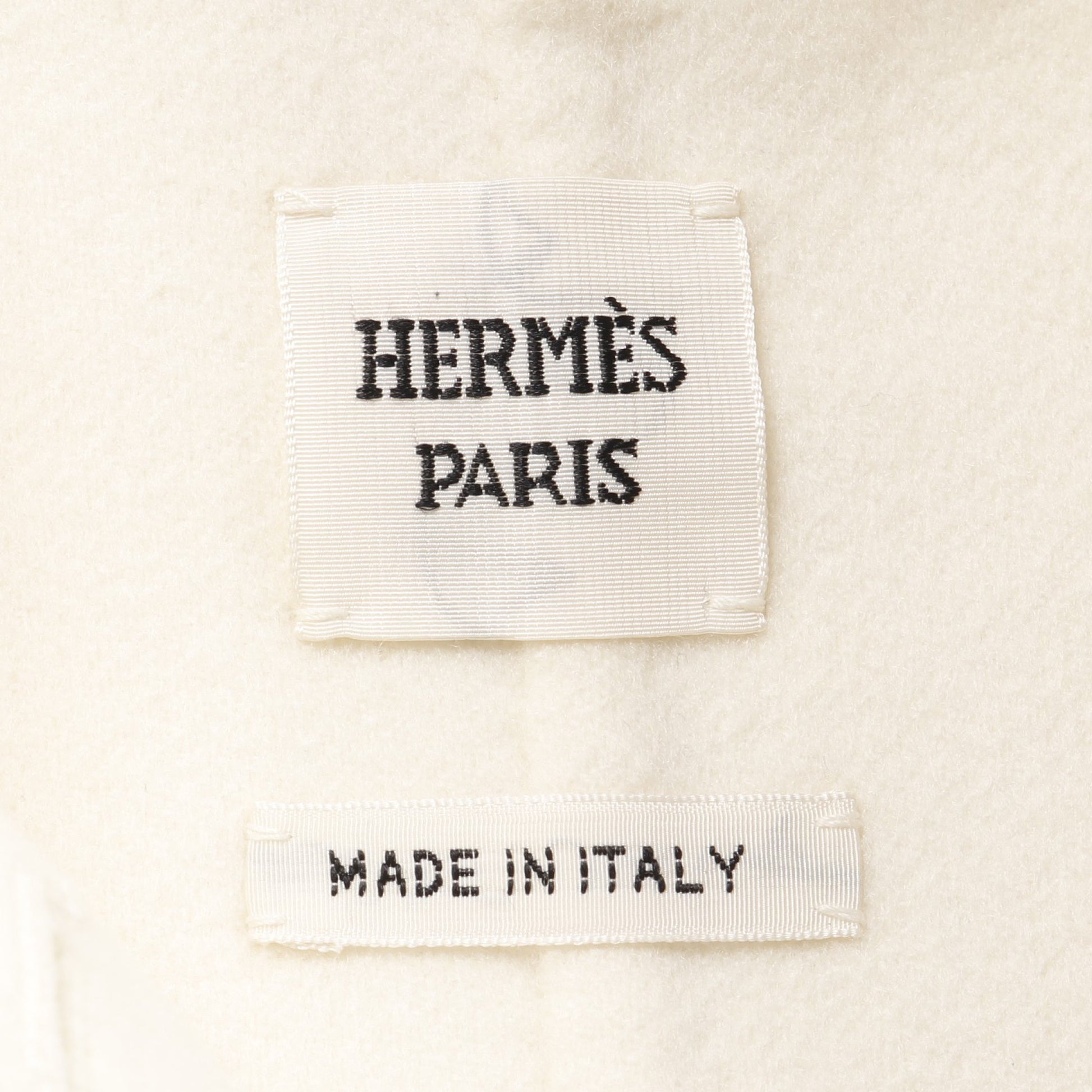 セリエボタン ショートコート ジャケット カシミヤ オフホワイト エルメス アウター HERMES