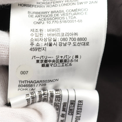 リングロゴ ボア コート ウール ブラック バーバリー アウター BURBERRY