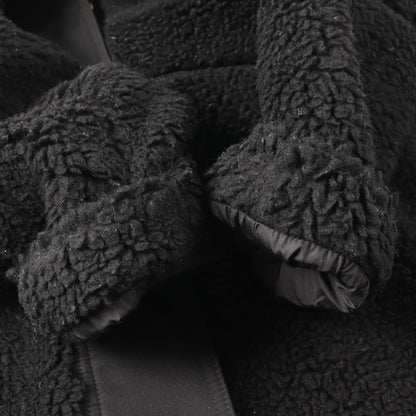 リングロゴ ボア コート ウール ブラック バーバリー アウター BURBERRY