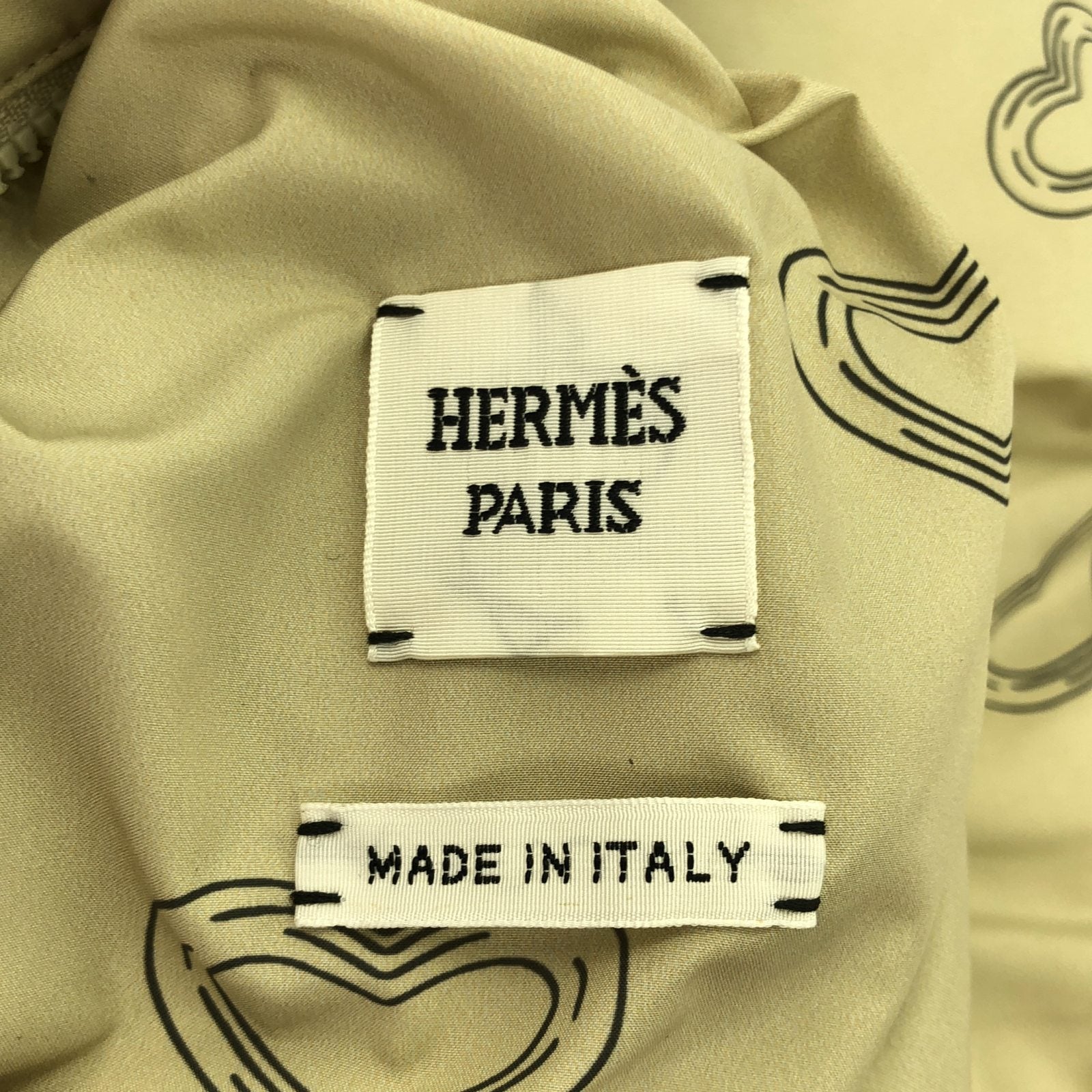 リバーシブルダウンジャケット ダウンジャケット ベージュ エルメス アウター HERMES