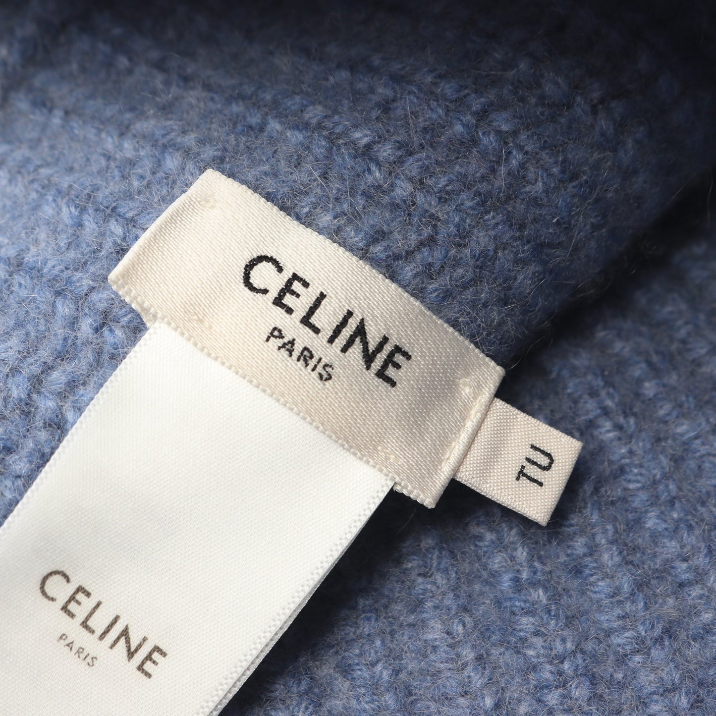 トリオンフ バケットハット 帽子 カシミヤ ブルー セリーヌ 財布・小物 CELINE