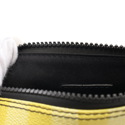 キーポル XS ダミエストライプ ハンドバッグ PVC レザー グリーン イエロー ブラック 2WAY ルイヴィトン バッグ LOUIS VUITTON