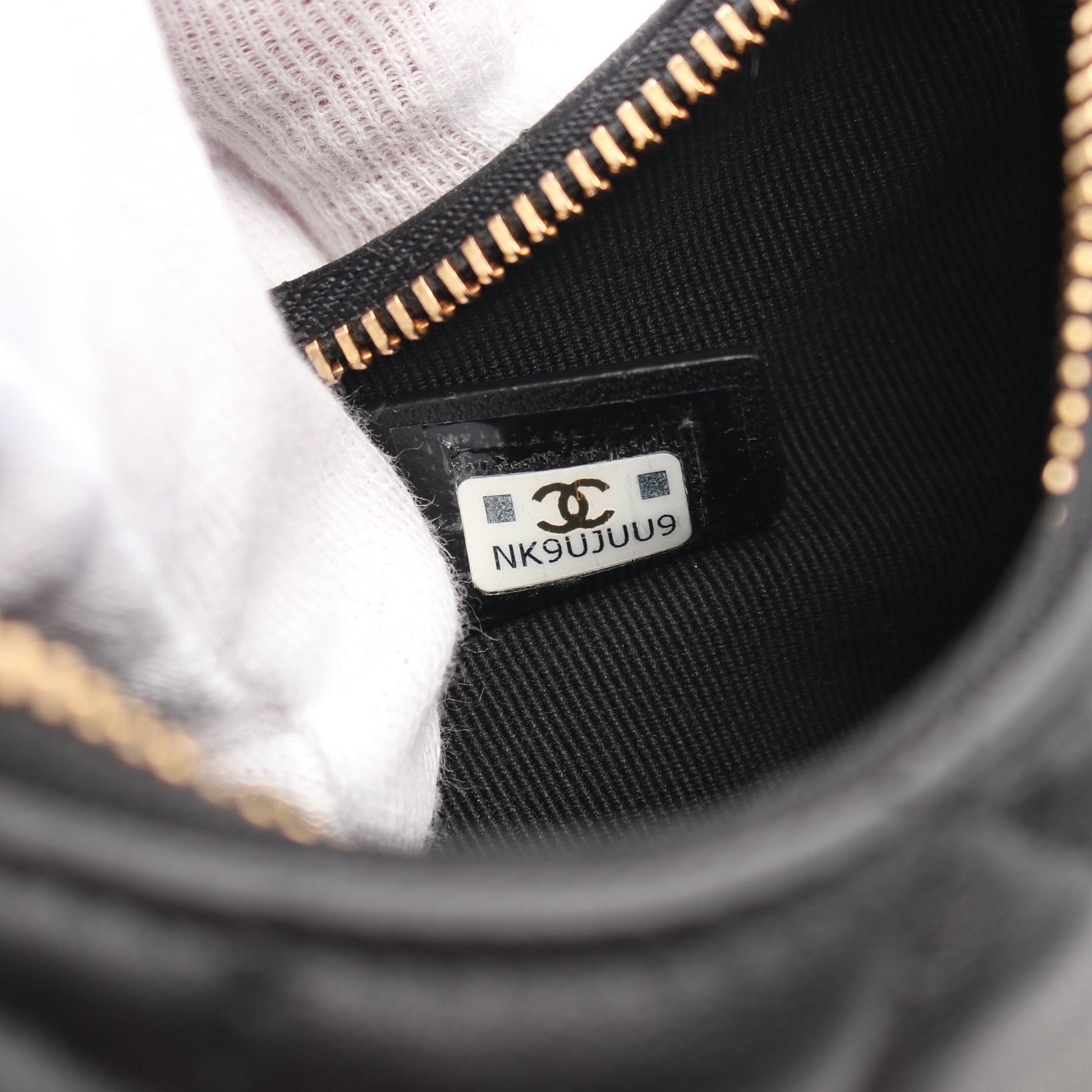 マトラッセ ホーボー チェーンアラウンド チェーンショルダーバッグ ラムスキン ブラック ゴールド金具 シャネル バッグ CHANEL
