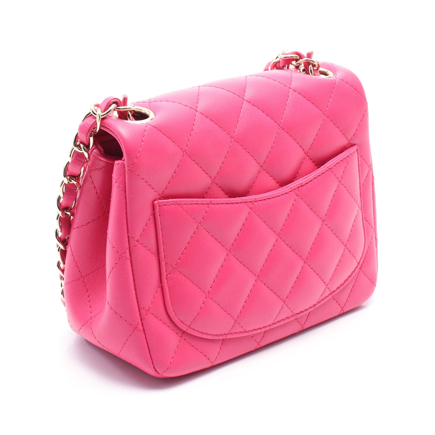 ミニマトラッセ チェーンショルダーバッグ レザー ピンク ゴールド金具 シャネル バッグ CHANEL
