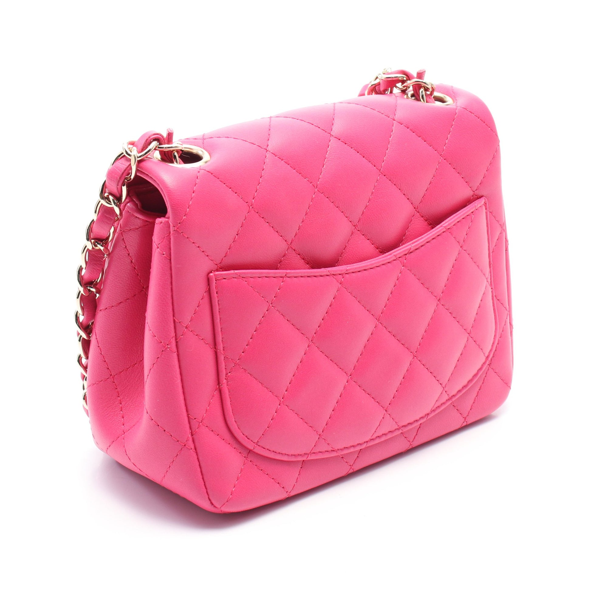 ミニマトラッセ チェーンショルダーバッグ レザー ピンク ゴールド金具 シャネル バッグ CHANEL
