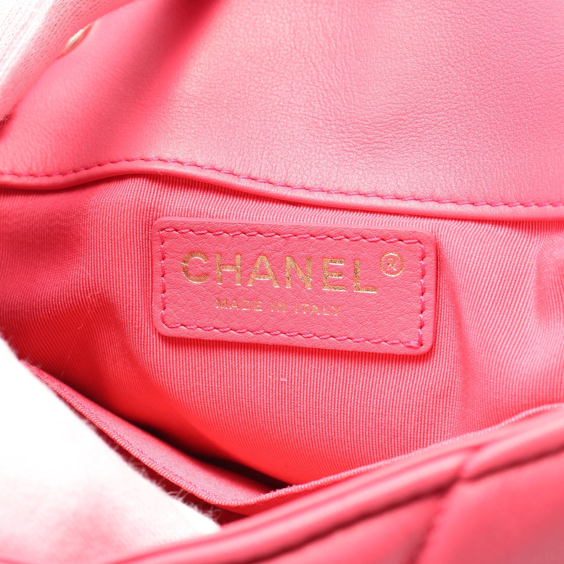 マトラッセ チェーンショルダーバッグ レザー ピンク ゴールド金具 シャネル バッグ CHANEL
