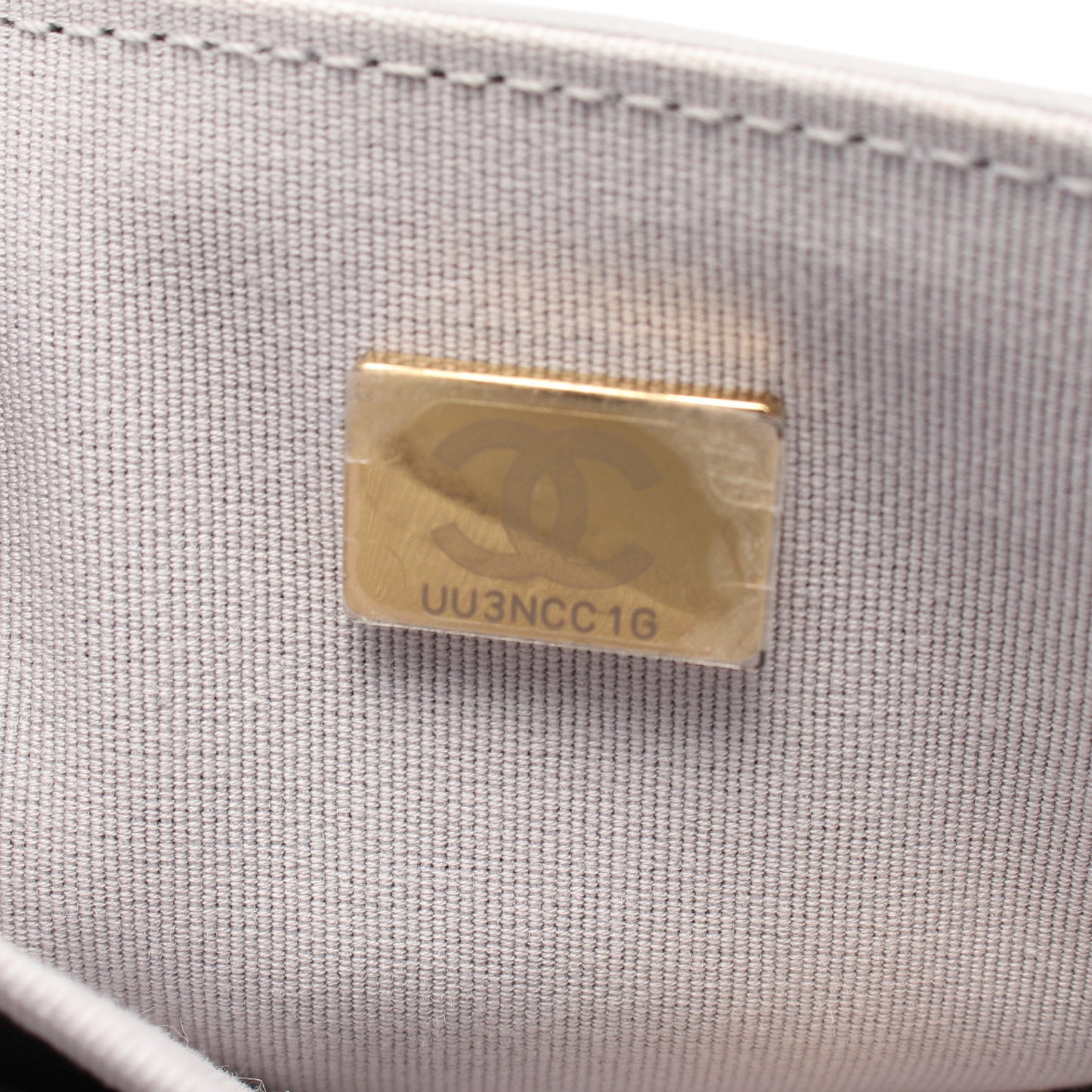 マトラッセ チェーンショルダーバッグ レザー グレー ゴールド金具 シャネル バッグ CHANEL