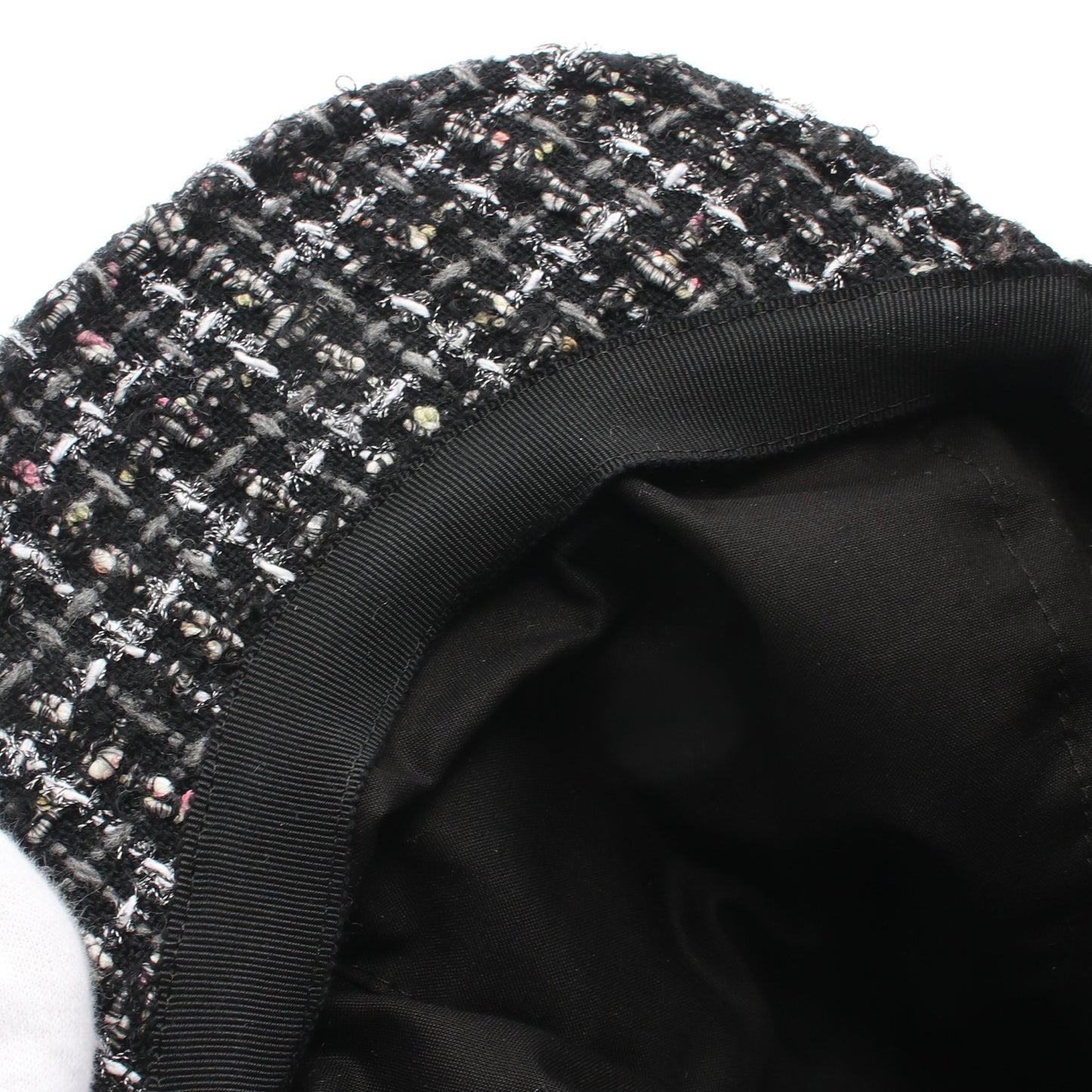 ココマーク キャスケット キャップ ツイード ブラック マルチカラー シャネル 財布・小物 CHANEL