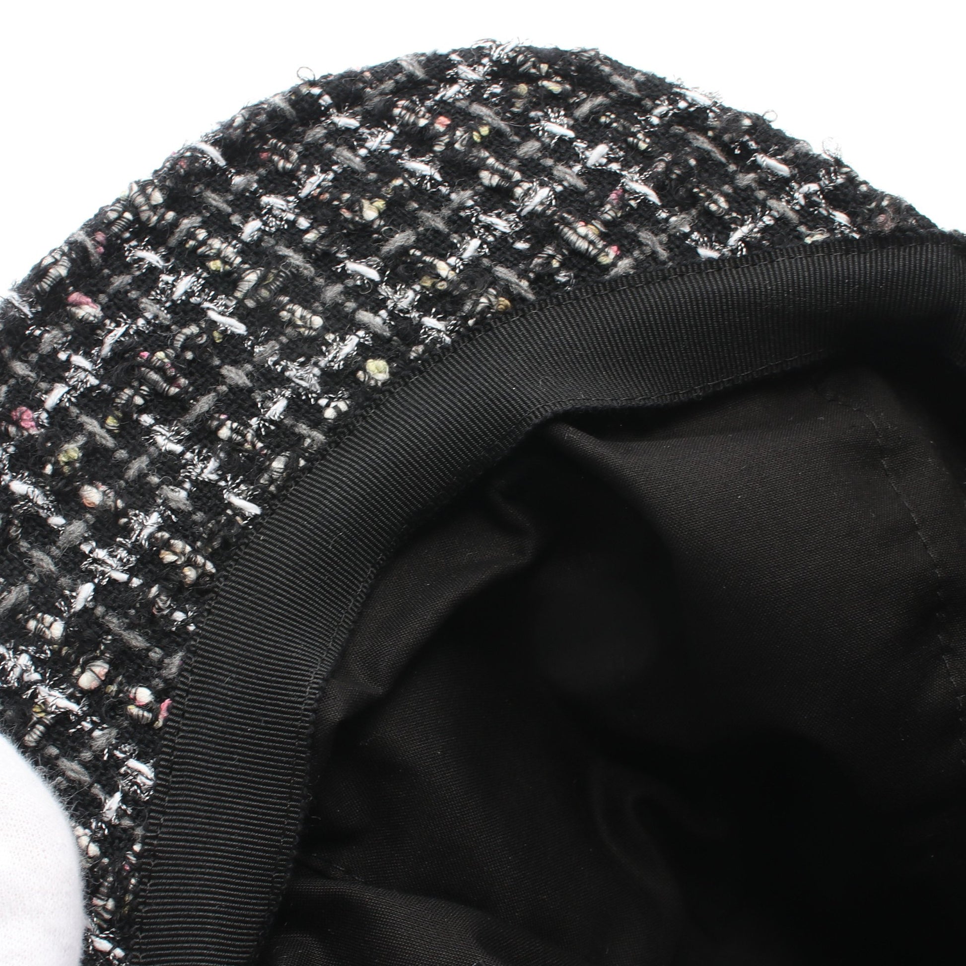 ココマーク キャスケット キャップ ツイード ブラック マルチカラー シャネル 財布・小物 CHANEL