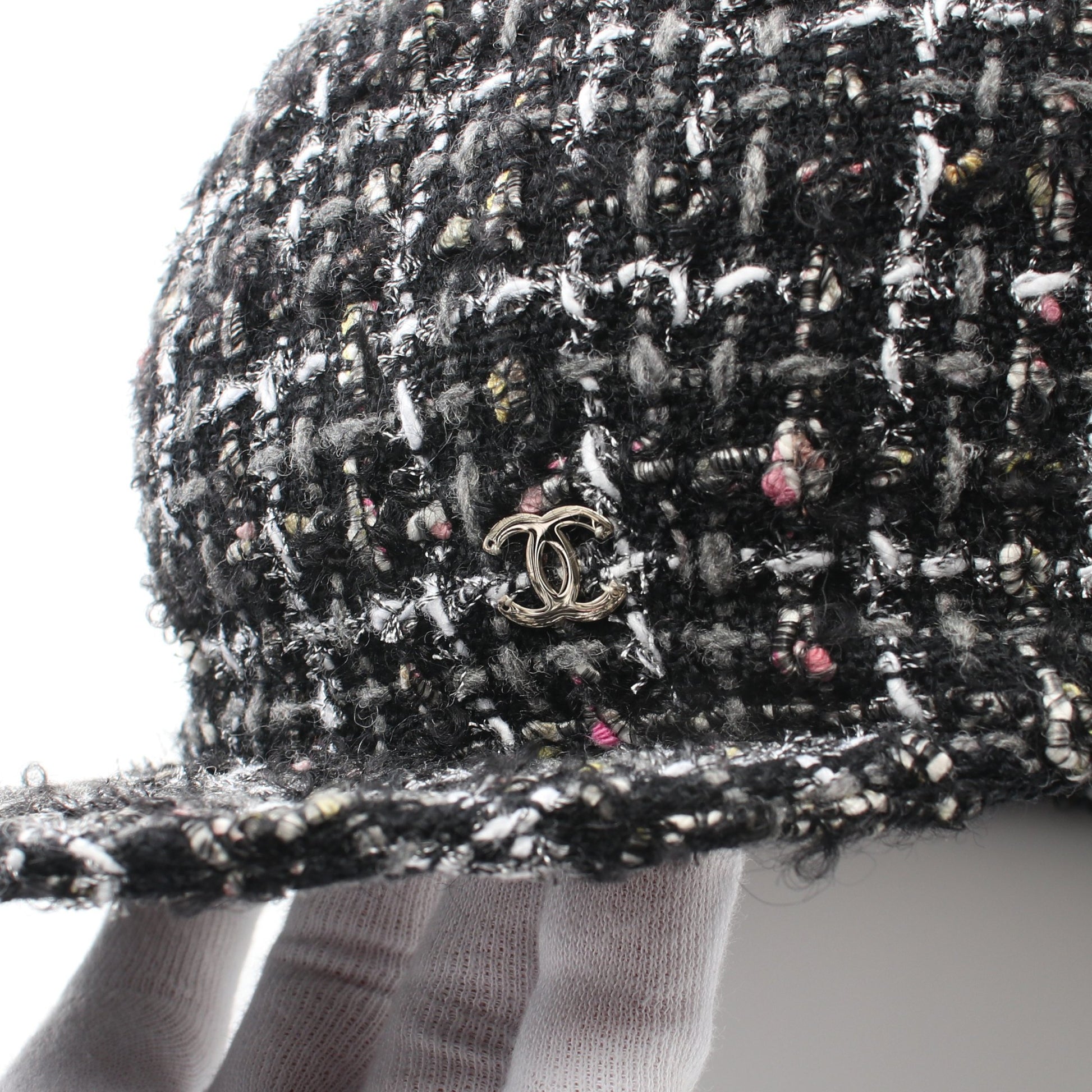 ココマーク キャスケット キャップ ツイード ブラック マルチカラー シャネル 財布・小物 CHANEL