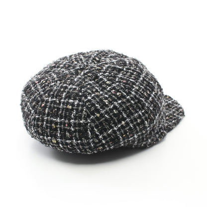 ココマーク キャスケット キャップ ツイード ブラック マルチカラー シャネル 財布・小物 CHANEL