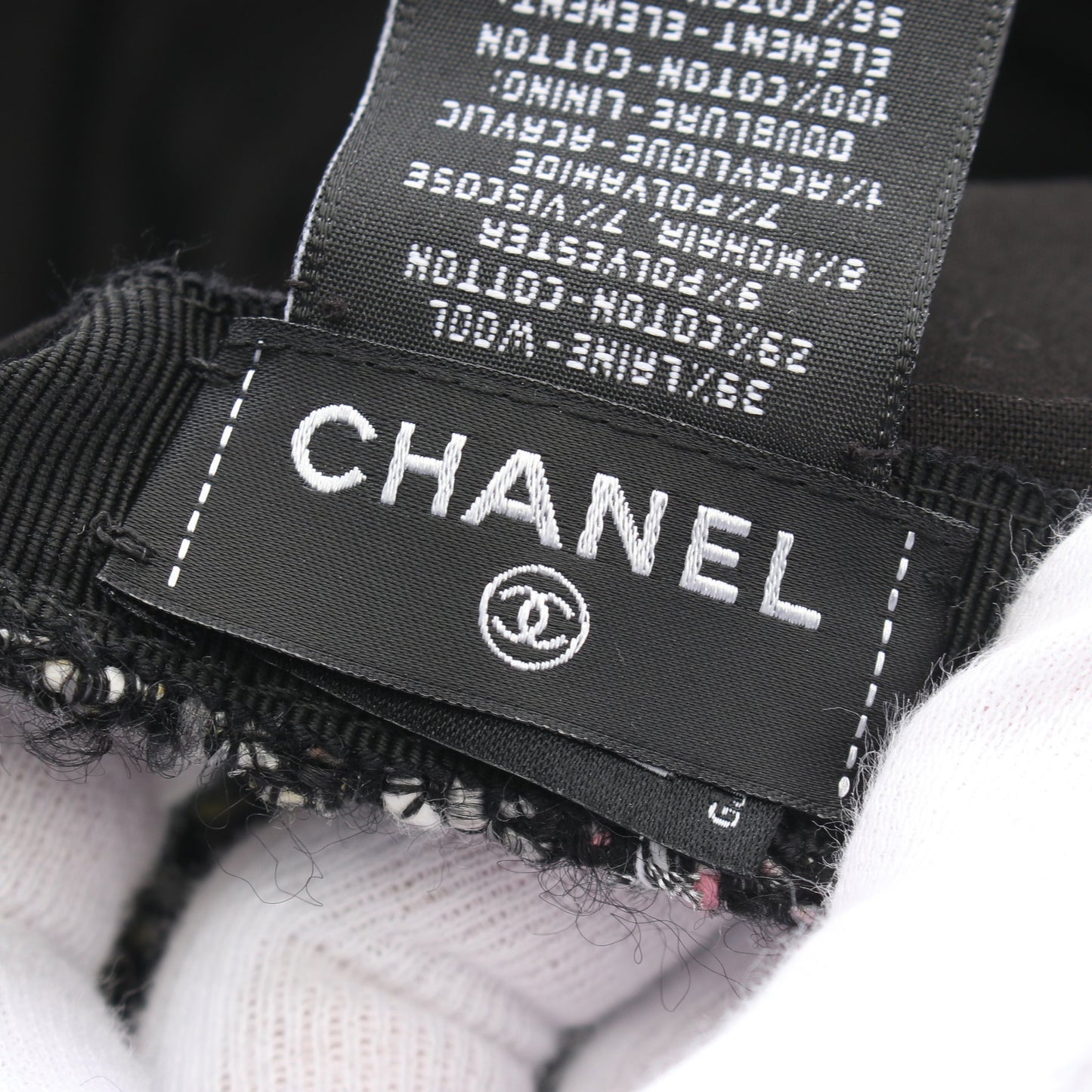 ココマーク キャスケット キャップ ツイード ブラック マルチカラー シャネル 財布・小物 CHANEL