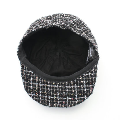 ココマーク キャスケット キャップ ツイード ブラック マルチカラー シャネル 財布・小物 CHANEL