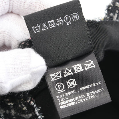 ココマーク キャスケット キャップ ツイード ブラック マルチカラー シャネル 財布・小物 CHANEL