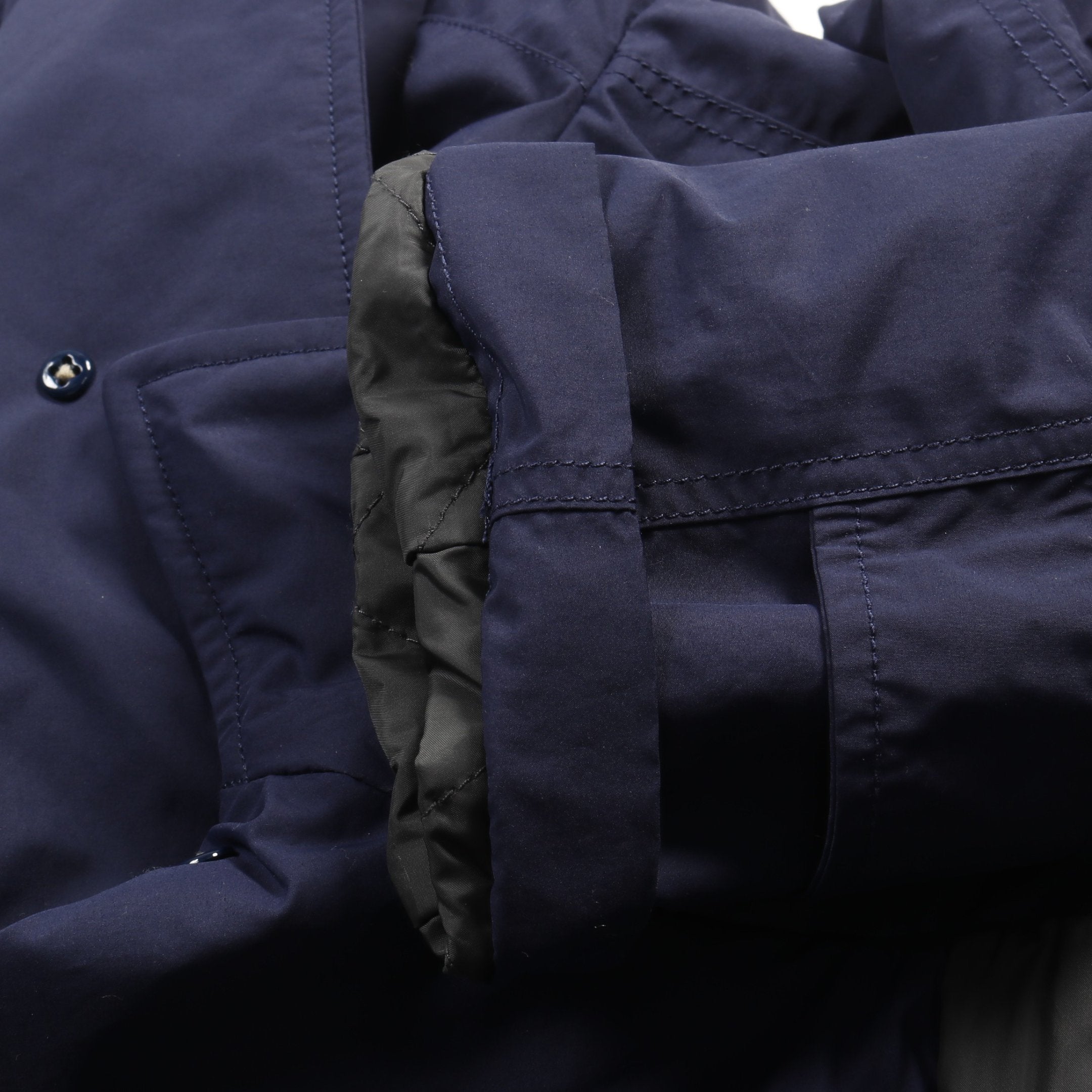 ステンカラーコート ネイビー 中綿 BEAMS別注 ザノースフェイス