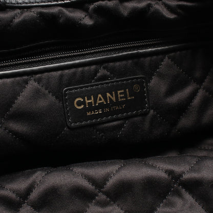 19 ディズヌフ マトラッセ バックパック リュックサック レザー ブラック ゴールド金具 シャネル バッグ CHANEL