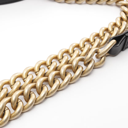 ボーイシャネル スモール チェーンショルダーバッグ キャビアスキン ブラック ゴールド金具 シャネル バッグ CHANEL